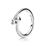 Pandora Two Sparkling Hearts Ring (191023CZ-52) Women JEWELRY