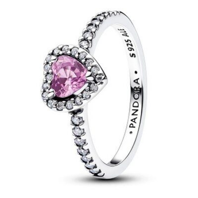 Pandora Jewelry Elevated Heart Ring (198421C12-56) Women JEWELRY