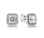Pandora Sparkling Double Hoop Earrings (290591CZ) Women JEWELRY