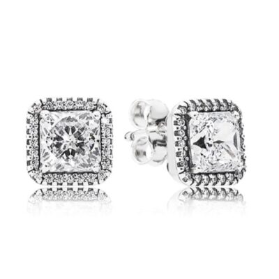 Pandora Sparkling Double Hoop Earrings (290591CZ) Women JEWELRY