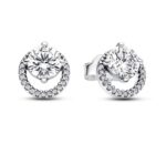 Pandora Sparkling Double Hoop Earrings (291248C01) Women JEWELRY