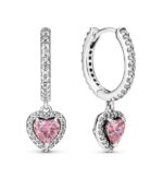 Pandora Sparkling Double Hoop Earrings (291445C01) Women JEWELRY