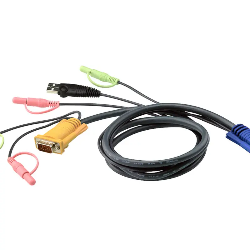 Aten 1.8M USB KVM Cable with 3 in 1 SPHD and Audio (2L-5302U)