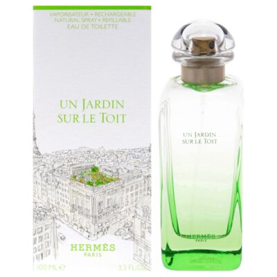 Hermes Un Jardin Sur Le Toit by Hermes for Women 3.3 oz EDT Spray Refillable