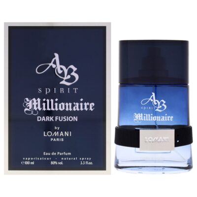 Lomani Ab Spirit Millionaire Dark Fusion by Lomani for Men 3.3 oz EDP Spray