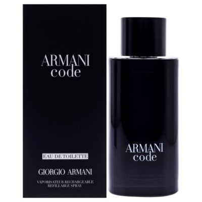 Giorgio Armani Armani Code for Men 4.2 oz EDT Spray Refillable Eau de Toilette