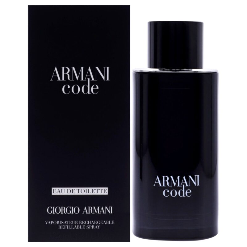 Giorgio Armani Armani Code for Men 4.2 oz EDT Spray Refillable Eau de Toilette