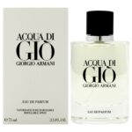 Giorgio Armani Acqua Di Gio for Men 2.5 oz Eau de Parfum Spray Refillable