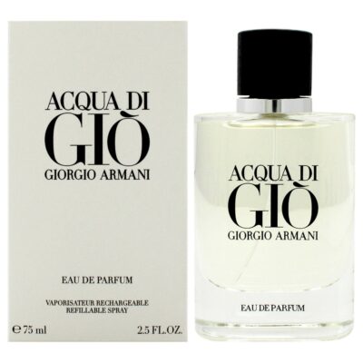 Giorgio Armani Acqua Di Gio for Men 2.5 oz Eau de Parfum Spray Refillable