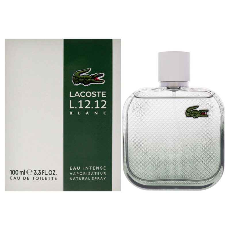 Lacoste Eau De L.12.12 Blanc Eau Intense for Men 3.3 oz EDT Spray