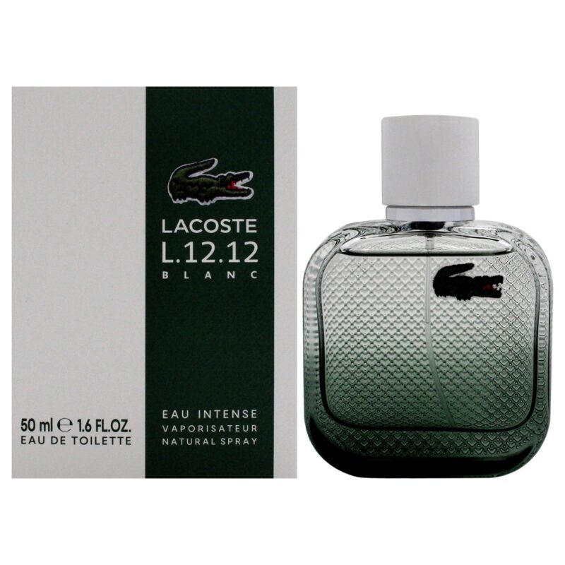 Lacoste Eau De L.12.12 Blanc Eau Intense for Men 1.6 oz Eau de Toilette Spray