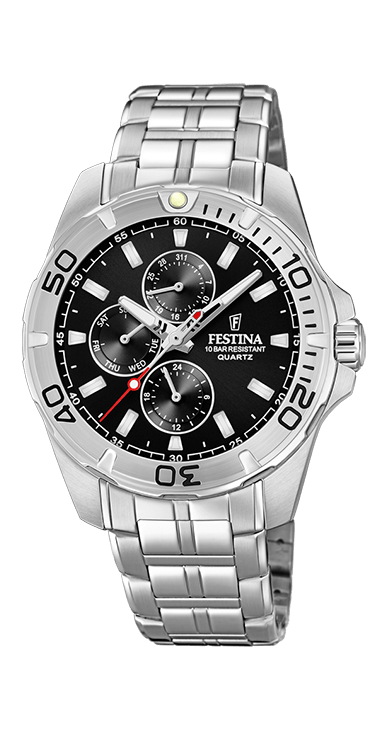 4079a5673cd01060e1c5546770da1c70f910a7ca_F20445_3.png Festina Multifunction Stainless Steel Black Dial Quartz F20445-3 100M Men's Watch