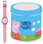 Kid Watch Peppa Pig - Tin Box (482625) Unisex WATCHES