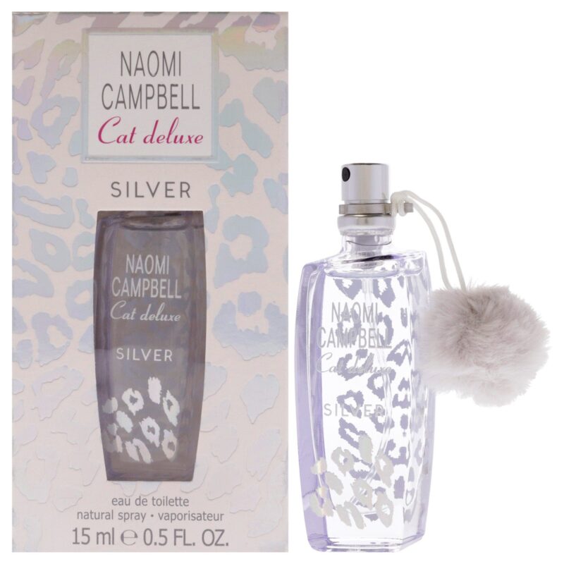 Naomi Campbell Cat Deluxe Silver for Women 0.5 oz Eau de Toilette Spray