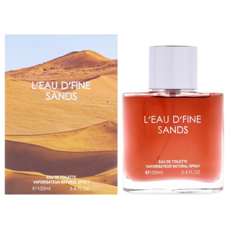 Fine Perfumery Leau Dfine Sands for Men 3.4 oz Eau de Toilette Spray