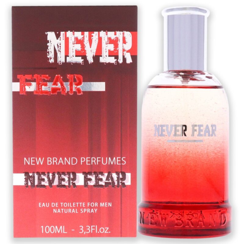 New Brand Never Fear for Men 3.3 oz Eau de Toilette Spray