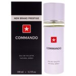 New Brand Commando for Men 3.3 oz Eau de Toilette Spray