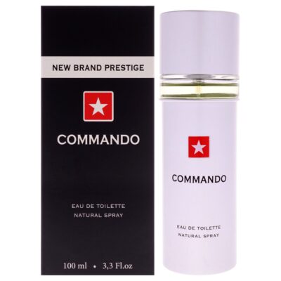 New Brand Commando for Men 3.3 oz Eau de Toilette Spray