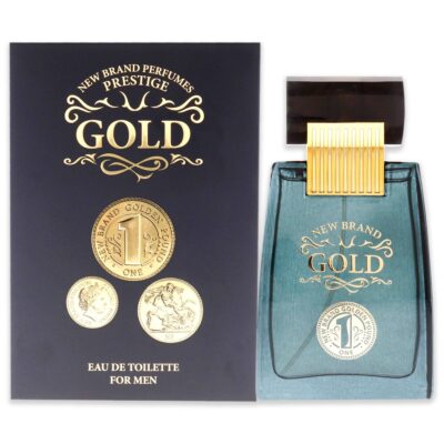 New Brand Gold by New Brand for Men - 3.3 oz Eau de Toilette Spray