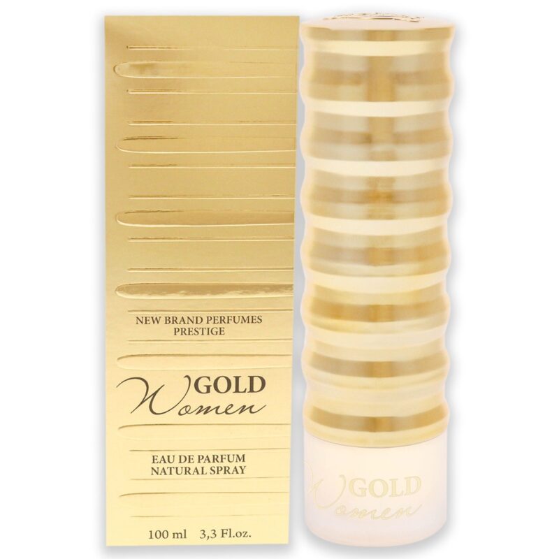 New Brand Gold by New Brand for Women 3.3 oz EDP Spray Eau de Parfum