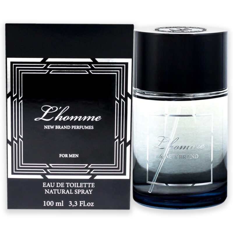 New Brand L Homme for Men 3.3 oz Eau de Toilette Spray