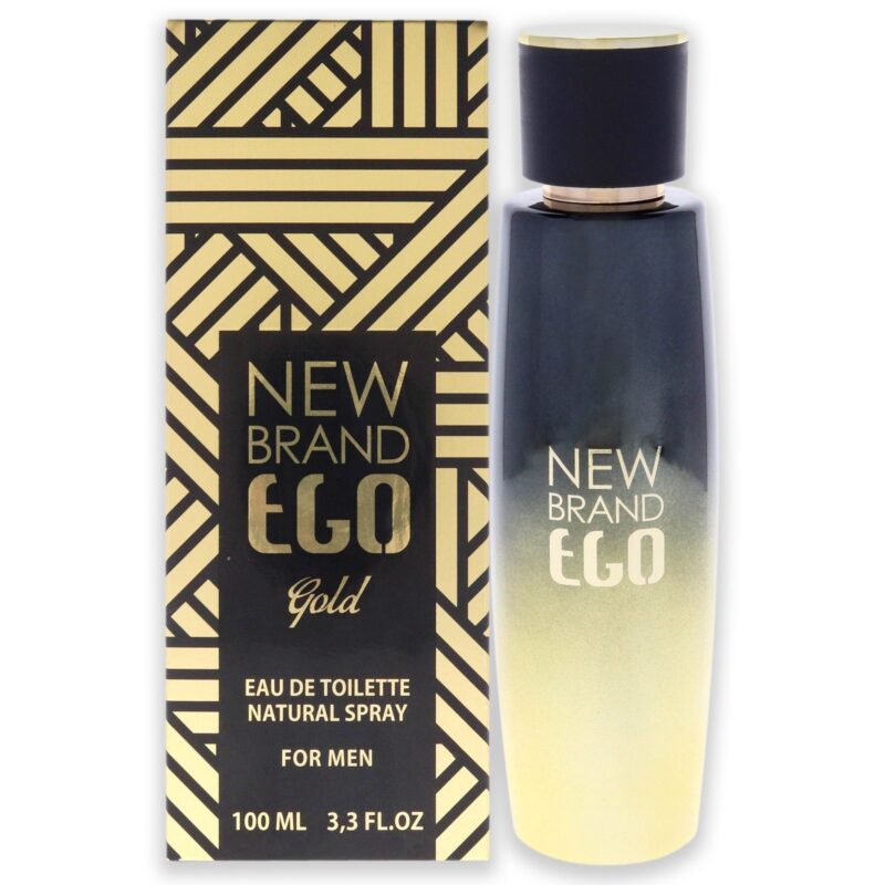 New Brand Ego Gold by New Brand for Men - 3.3 oz Eau de Toilette Spray