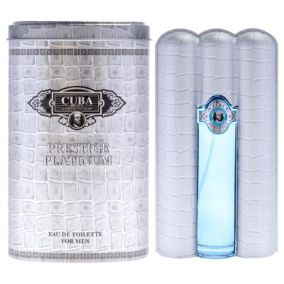 Cuba Prestige Platinum by Cuba for Men - 3 oz Eau de Toilette Spray