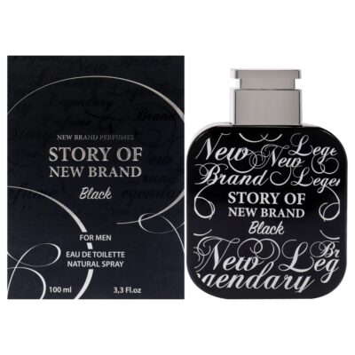 New Brand Story Of New Brand Black for Men 3.3 oz Eau de Toilette Spray