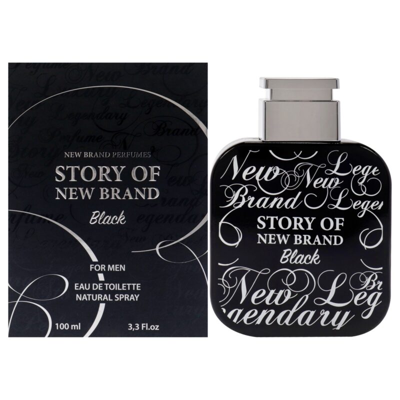 New Brand Story Of New Brand Black for Men 3.3 oz Eau de Toilette Spray