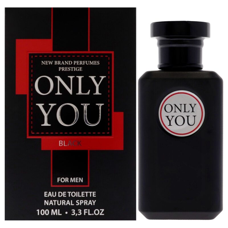 New Brand Only You Black by New Brand for Men - 3.3 oz Eau de Toilette Spray