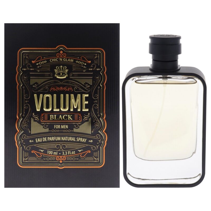 Chic N Glam Volume Black for Men 3.3 oz Eau de Parfum EDP Spray