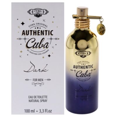 Cuba Authentic Dark by Cuba for Men 3.3 oz Eau de Toilette Spray