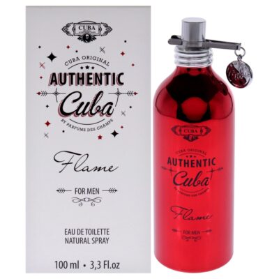 Cuba Authentic Flame by Cuba for Men - 3.3 oz Eau de Toilette Spray