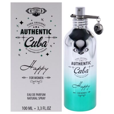 Cuba Authentic Happy by Cuba for Women 3.3 oz EDP Spray Eau de Parfum