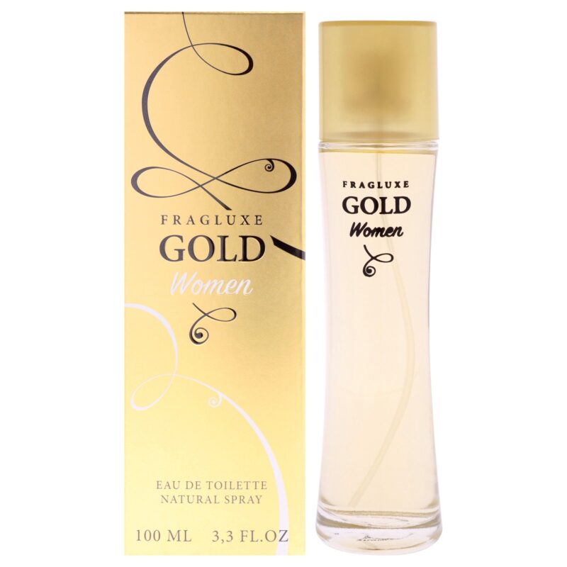 Fragluxe Gold by Fragluxe for Women 3.3 oz Eau de Toilette Spray