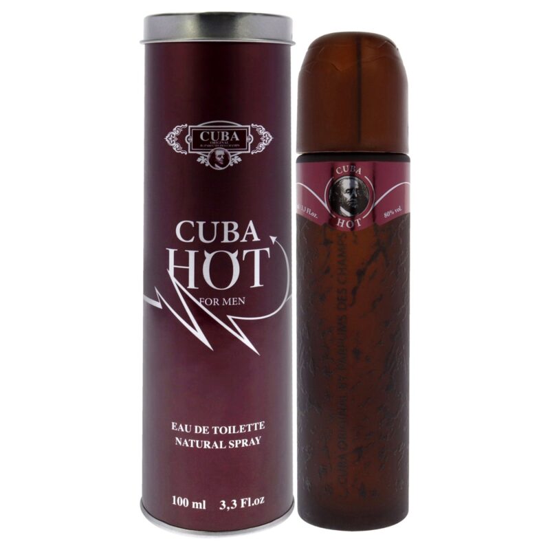 Cuba Hot by Cuba for Men - 3.3 oz Eau de Toilette Spray
