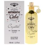 Cuba Authentic Crystal by Cuba for Women 3.3 oz EDP Spray Eau de Parfum