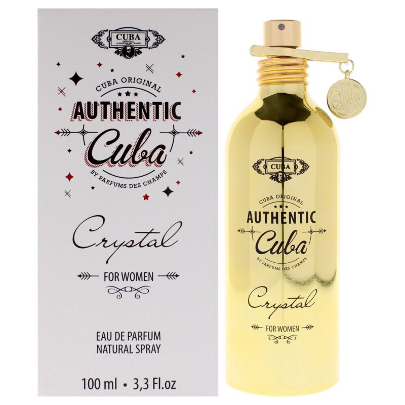 Cuba Authentic Crystal by Cuba for Women 3.3 oz EDP Spray Eau de Parfum