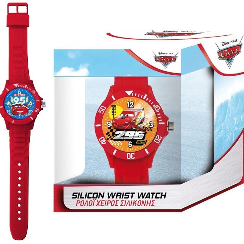 Disney-pixar Kid Watch Cars Red - Silicon Wrist Watch (562690) Unisex WATCHES