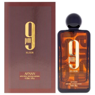Afnan 9 Collection - 9 PM Elixir Intense for Unisex 3.4 oz Extrait De Parfum Spray