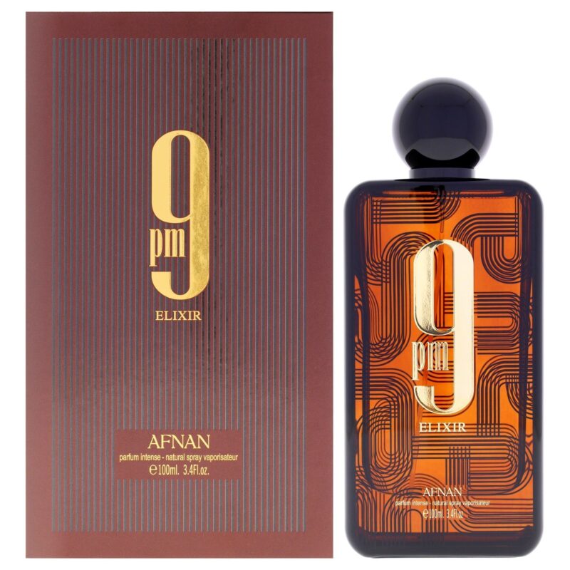 Afnan 9 Collection - 9 PM Elixir Intense for Unisex 3.4 oz Extrait De Parfum Spray
