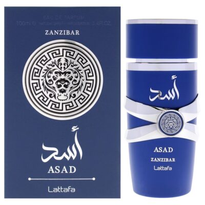 Lattafa Asad - Zanzibar by Lattafa for Men 3.4 oz EDP Spray Eau de Parfum
