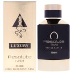 Khalis Luxury Collection - Resolute Gold Elixir for Men 3.4 oz EDP Spray