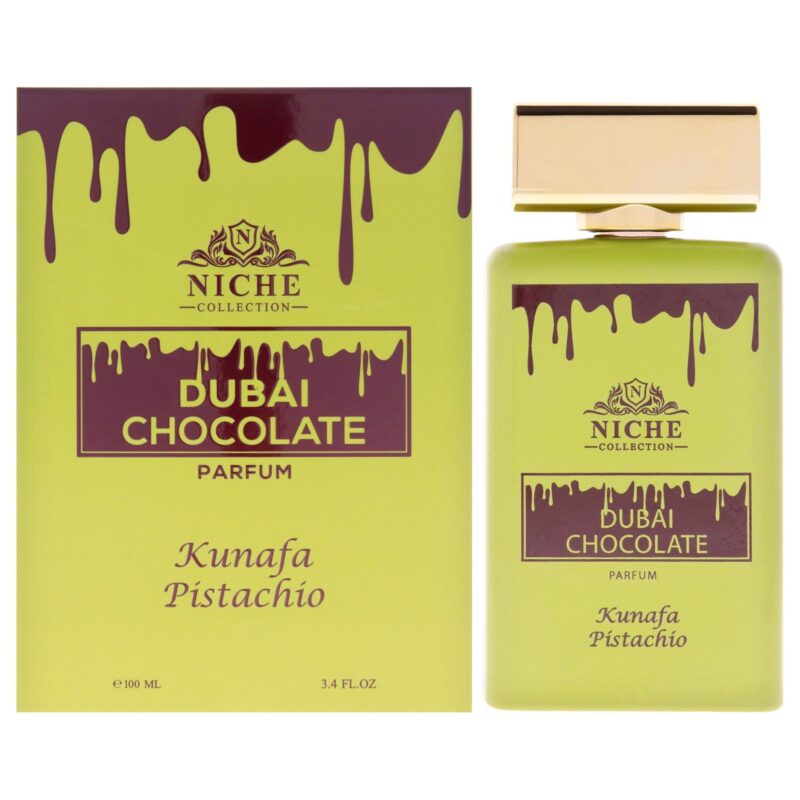 Khalis Niche Collection Dubai Chocolate Kunafa Pistachio Unisex 3.4 oz Parfum Spray