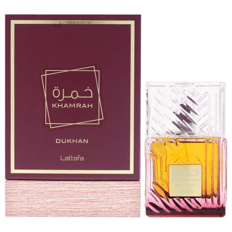 Lattafa Khamrah Dukhan by Lattafa for Unisex 3.4 oz EDP Spray Eau de Parfum
