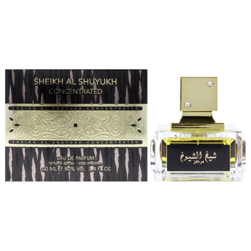 Lattafa Sheikh Al Shuyukh Concentrated for Unisex 3.4 oz EDP Spray
