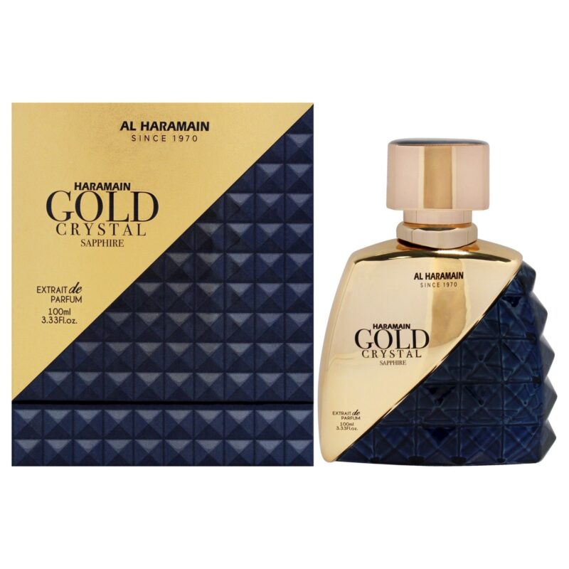 Al Haramain Gold Crystal - Sapphire for Unisex 3.33 oz Eau de Parfum Spray
