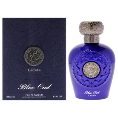 Lattafa Blue Oud by Lattafa for Men - 3.4 oz EDP Spray Eau de Parfum