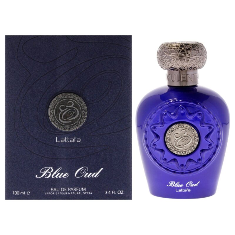 Lattafa Blue Oud by Lattafa for Men - 3.4 oz EDP Spray Eau de Parfum