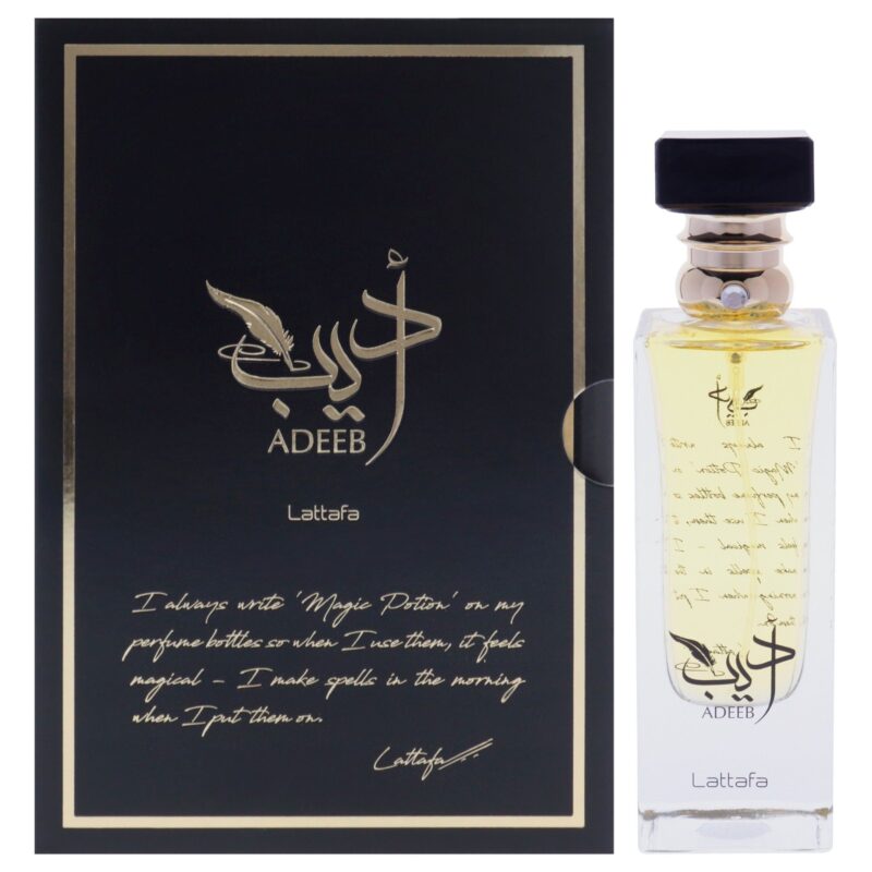 Lattafa Adeeb by Lattafa for Women - 2.72 oz EDP Spray Eau de Parfum